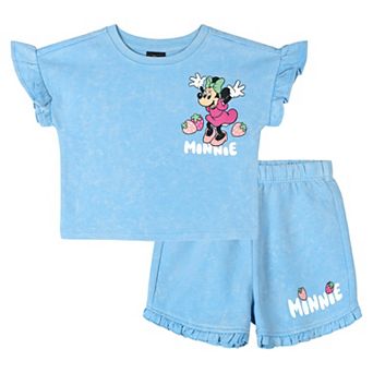 Disney's Minnie Mouse French Terry T-Shirt and Shorts Set