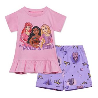 Disney's Princess T-Shirt and Chambray Shorts Set