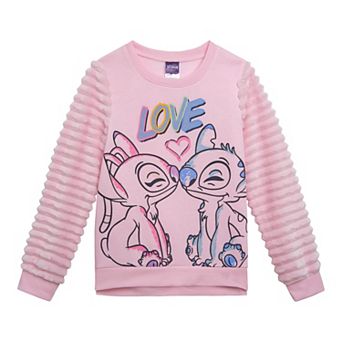 Disney's Lilo & Stitch Faux Fur Fleece Pullover Sweatshirt