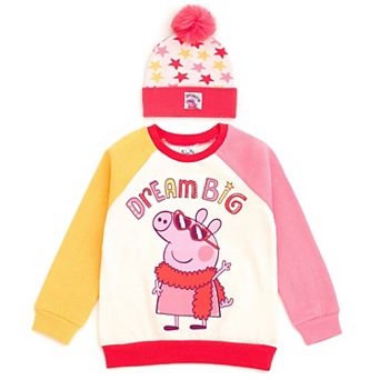 Peppa Pig Fleece 2 pc Sweatshirt and Hat Set