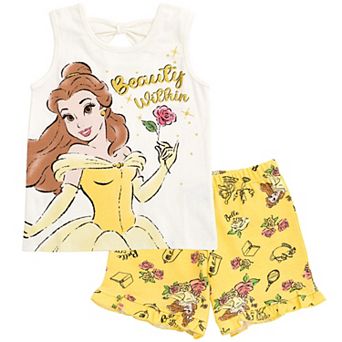 Disney's Beauty and the Beast Sleeveless 2 pc Tank Top and Shorts Set