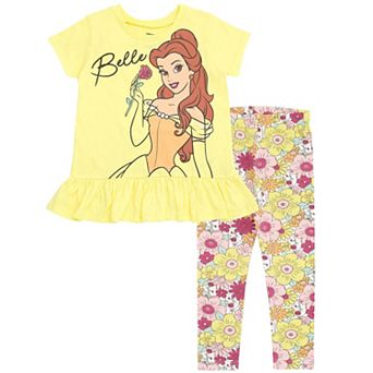 Disney's Beauty and the Beast Belle 2 pc T-Shirt and Leggings Set