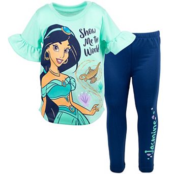 Disney's Aladdin Princess Jasmine 2 pc T-Shirt and Leggings Set