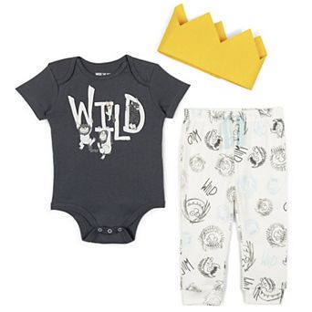 Warner Bros. Where the Wild Things Are Max Birthday Bodysuit Pants and Hat Set