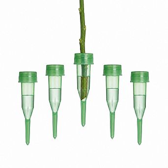 Plastic Floral Tubes With Caps For Single Stem Flowers Bouquet Decor