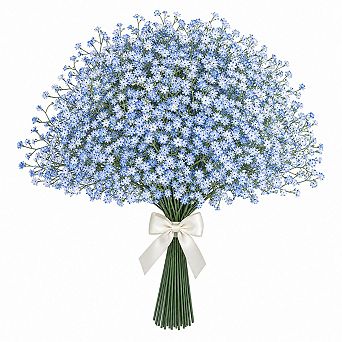 Artificial Baby Breath Flowers Realistic Flexible Stems For Home Wedding Decor