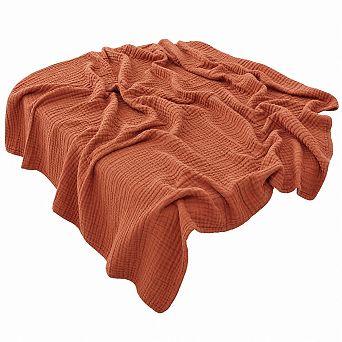 6 Layer Cotton Muslin Blanket Lightweight Breathable Soft All Season Throw