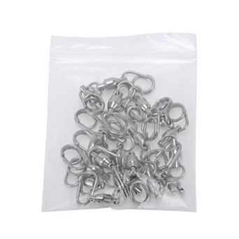 1.18" High Strength Stainless Steel Ball Bearing Swivels Silver Tone