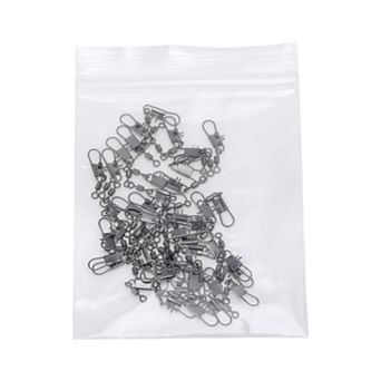 0.83" Fishing Swivels, Fishing Clip with Style B-Snap Black