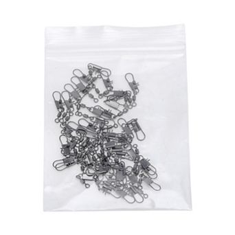 1.22" Fishing Swivels, Fishing Clip with Style B-Snap Black