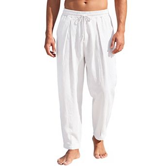 Men's Harem Pants Elastic Waist Drawstring Summer Beach