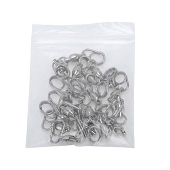 1.02" High Strength Stainless Steel Ball Bearing Swivels Silver Tone