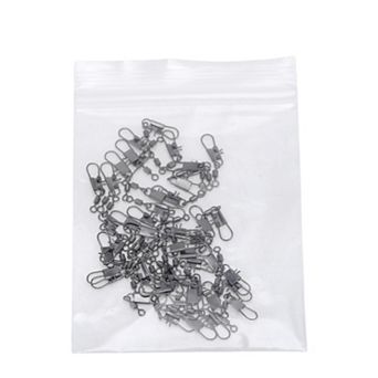 1.5" Fishing Swivels, Fishing Clip with Style B-Snap Black