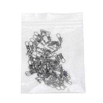 0.67" Fishing Swivels, Fishing Clip with Style B-Snap Black