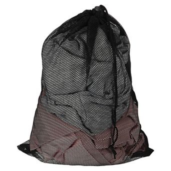 1 pc Mesh Laundry Bag Large Drawstring Net Laundry Bag Coarse Mesh