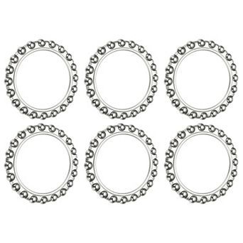 1.46 x 1.06 inch, 6 pc Bicycle Crank Bearing Retainer Stainless Steel Caged Wheel Silver