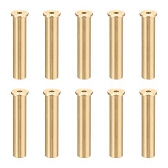 1.34 inch Golf Brass Tip Weights, Club Weight Head Accessories Reusable Plug 10Pcs, Yellow Bronze