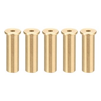 0.87 inch Golf Brass Tip Weights, Club Weight Head Accessories Reusable Plug 5Pcs, Yellow Bronze