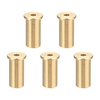 0.58 inch Golf Brass Tip Weights, Club Weight Head Accessories Reusable Plug 5Pcs, Yellow Bronze
