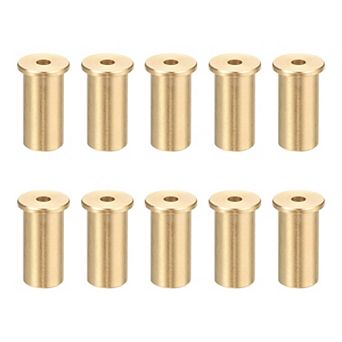 0.58 inch Golf Brass Tip Weights, Club Weight Head Accessories Reusable Plug 10Pcs, Yellow Bronze
