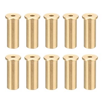 0.73 inch Golf Brass Tip Weights, Club Weight Head Accessories Reusable Plug 10Pcs, Yellow Bronze