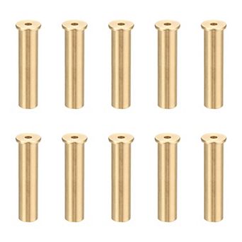 1.18 inch Golf Brass Tip Weights, Club Weight Head Accessories Reusable Plug 10Pcs, Yellow Bronze
