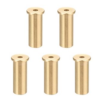 0.73 inch Golf Brass Tip Weights, Club Weight Head Accessories Reusable Plug 5Pcs, Yellow Bronze