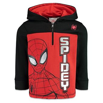 Marvel Spider-Man Fleece Quarter-Zip Hoodie