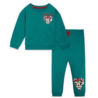 Disney's Minnie Mouse Holiday 2 pc Sweatshirt and Joggers Set