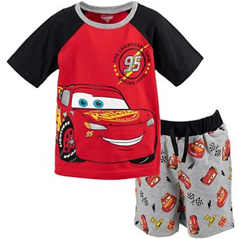 Disney's Cars Lightning McQueen T-Shirt and French Terry Shorts Set