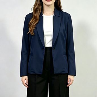 Women's Plus Size Single-Button 3/4 Sleeve Blazer Business Blazer Work Suit
