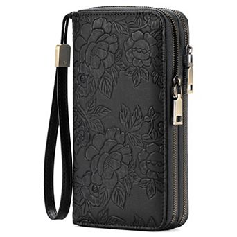 Women Dual Zipper Large Capacity Clutch for Shopping Travel Party Daily Use