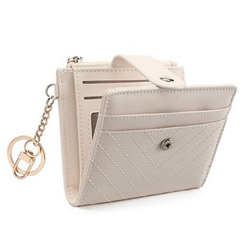 Women Bifold Wallet,Zipper Coin Pocket & Key Ring,Portable Purse for Shopping Travel Party Daily Use