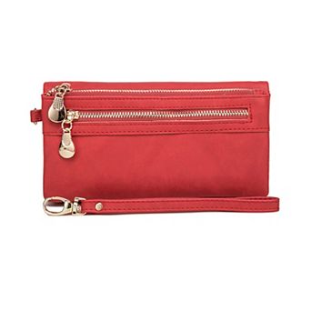 PU Leather Long Wallet,11 Card Slots Multi-Functional Wristlet Clutch for Daily Shopping Travel Work