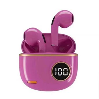 Wireless Stereo Bluetooth Headset,True Earbuds 20H Playback LED Power Display Earphones with Mic