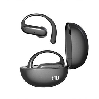 Wireless Open-Back Ear Hook Headphones with 60H Playtime, BT5.4, IPX5 Waterproof, Secure Earhooks