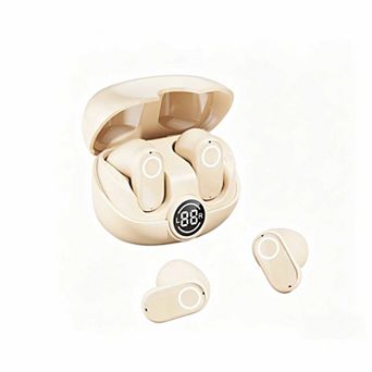 Bluetooth 5.4 Wireless In-Ear Earbuds, Digital LED Battery Display Touch Control Stereo Headphones