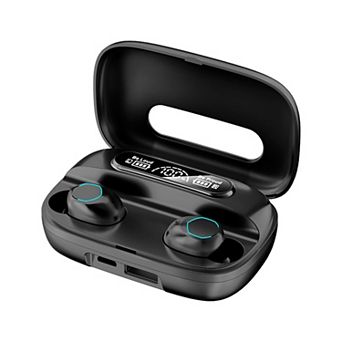 Wireless Noise Cancelling Headphone in Ear,HiFi Sound,Digital Display w/Large Capacity Charging Case