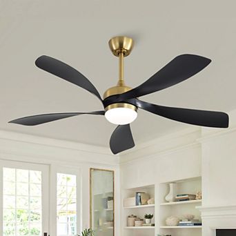 52 in Ceiling Fan with Light and Remote for Living Room Bedroom Dining Room Patio Farmhouse