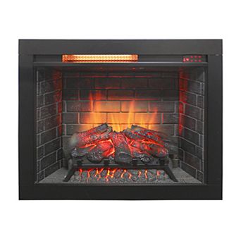 28"/33" Infrared Electric Fireplace with Removable Trim kit Insert, Touch Panel Home Decor Heater