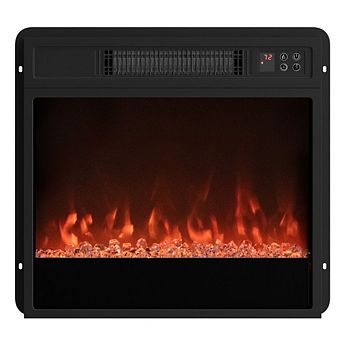 5000 BTU 18-Inch/23-Inch Electric Fireplace Insert with Remote Control and Brightness