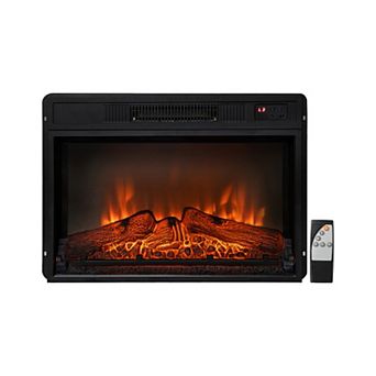 19/25 Inch Electric Fireplace Inserted with Adjustable LED Flame