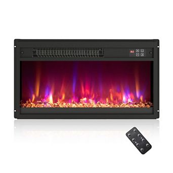 19/24/27 Inch 1500W Electric Fireplace Insert with Remote Control