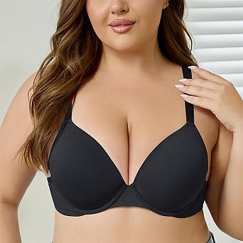 Plus Size Bra for Women - Full Coverage Push Up, Anti-Sagging, Comfortable Adjustable, Big Bust