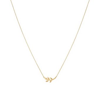 Sterling Silver 18k Gold Plated Olivia Necklace Minimal Everyday Trendy