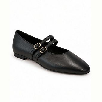Amelie Double Strap Mary Jane Flat