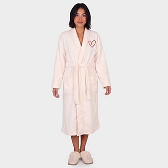 Embroidered Hand Drawn Heart - Robe