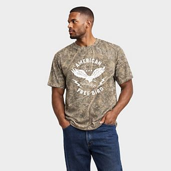 American Free Bird - Men's Heavyweight Camo Tee