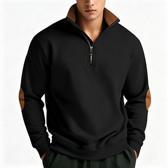 Men's Turtleneck Half Zip Sweatshirt