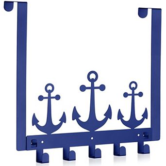 Anchor Nautical Wall Mount Hanger Rack For Towel Hat Coat Keychain Bag